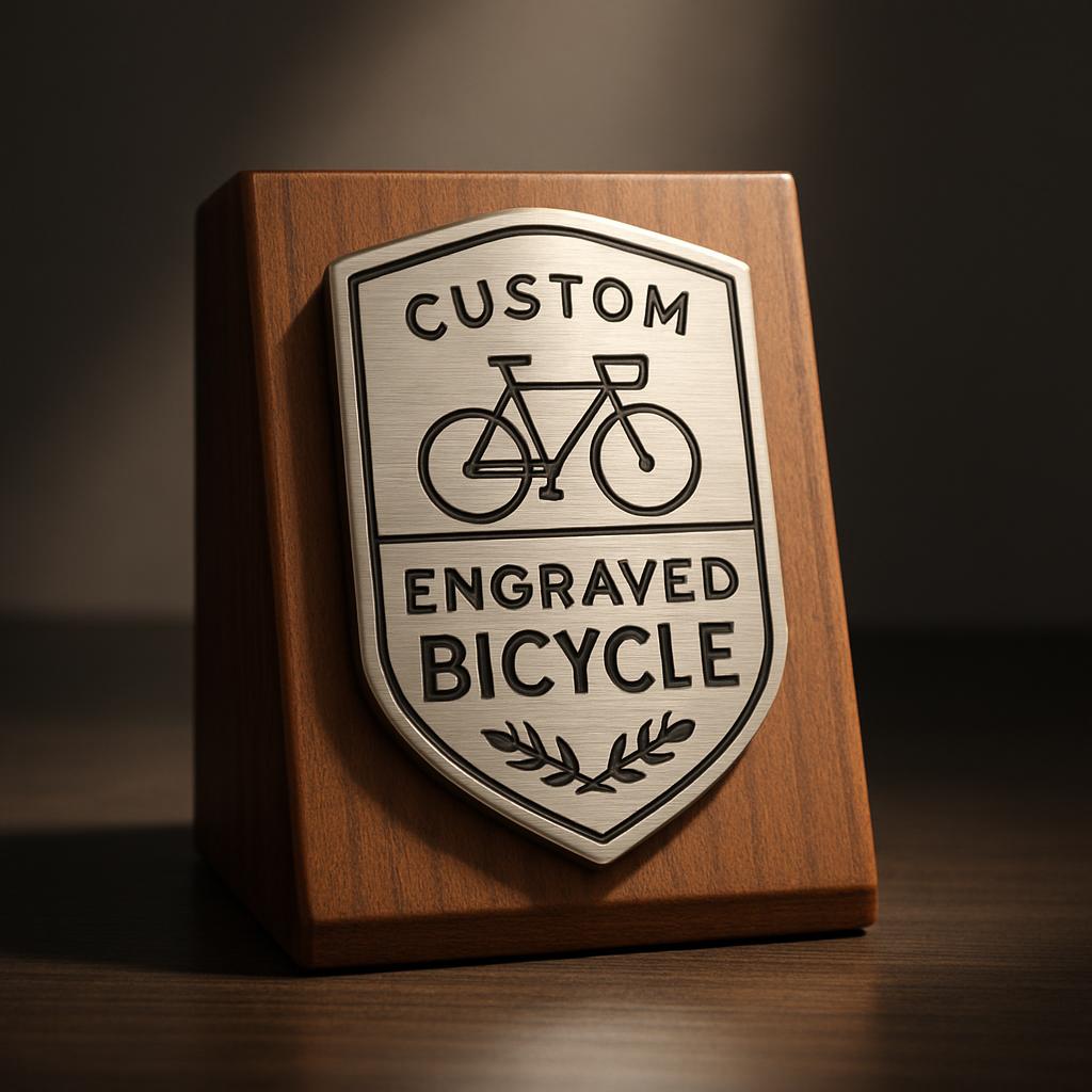 custom engraved bicycle.